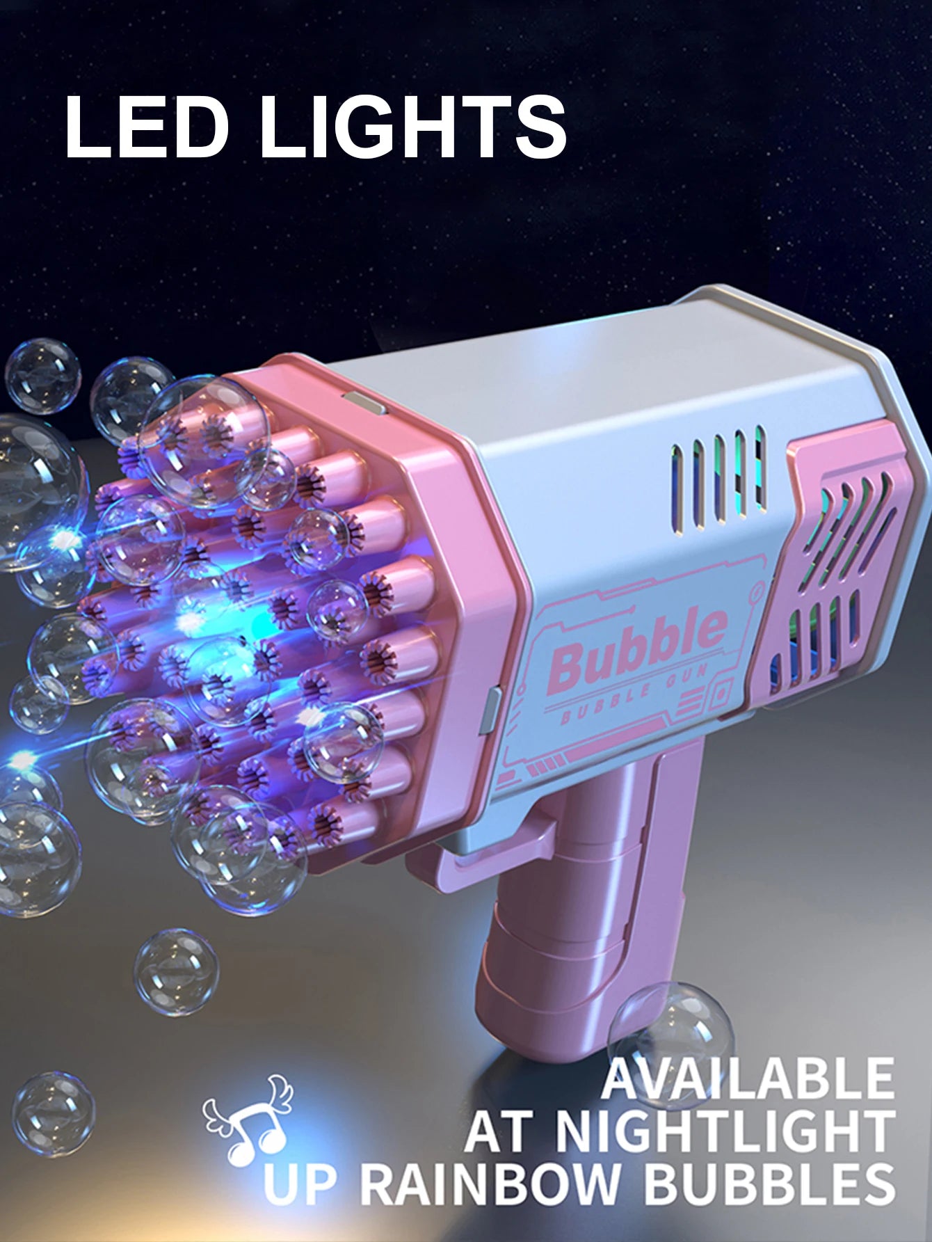 Mega Bubble Fun: Handheld Electric Gun
