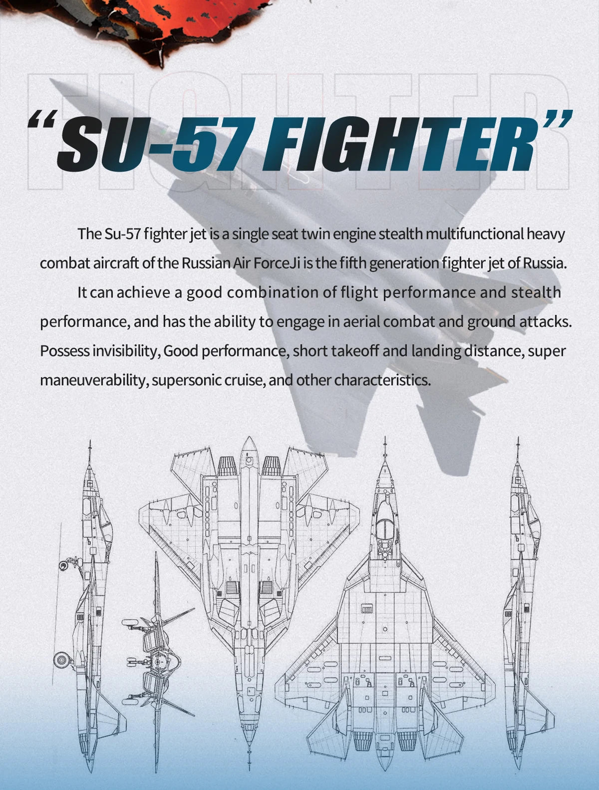 Sky Warriors: SU-35 RC Fighter Jet