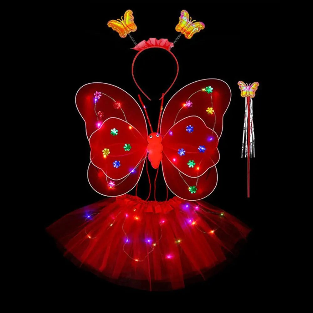 Luminous Angel Wings & Butterfly Skirt
