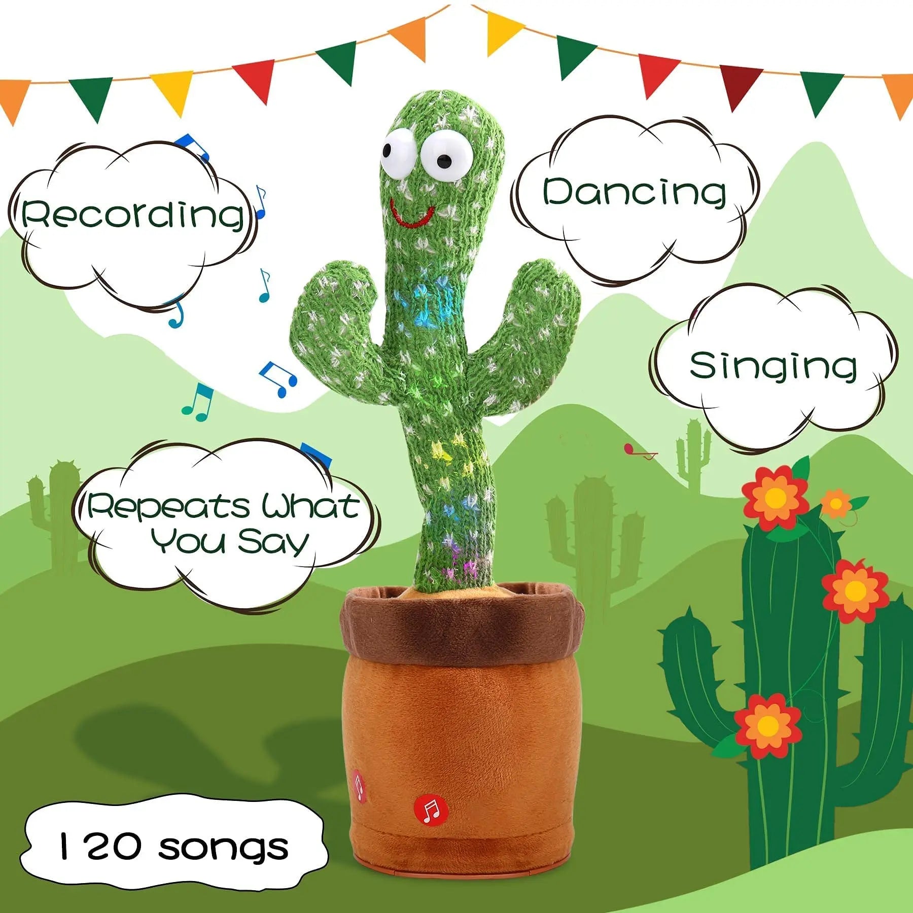 Dancing Cactus: Interactive Singing Plush Toy