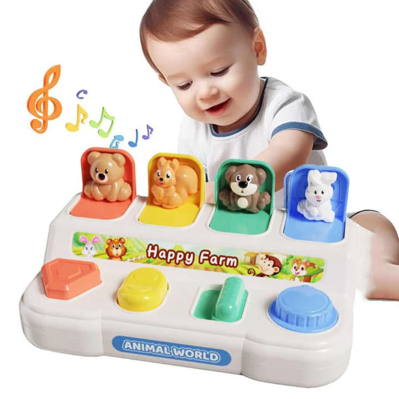 Peek & Play: Montessori Pop-Up Animals