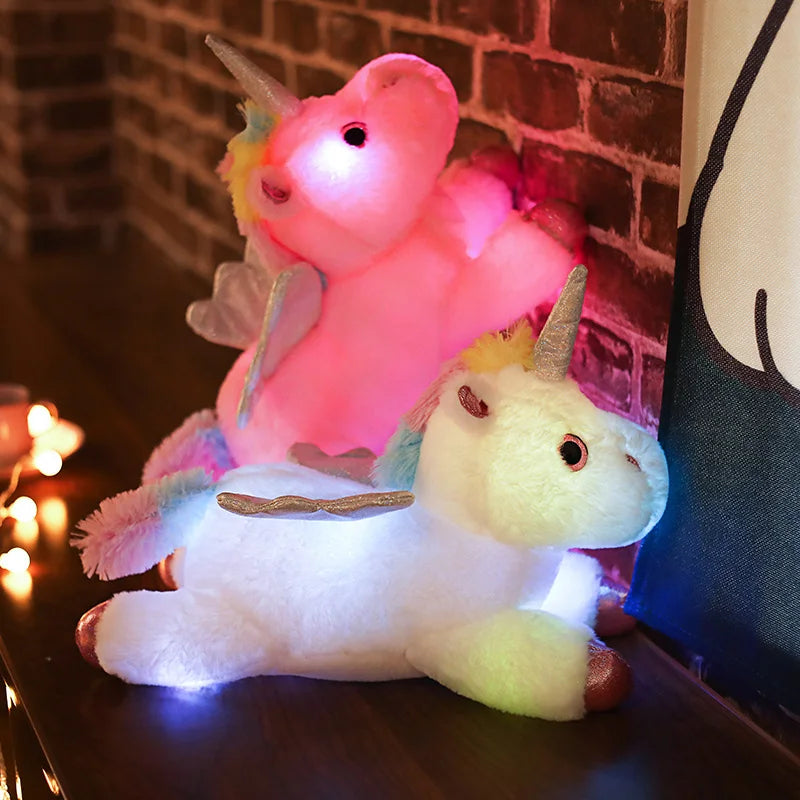 Magical Glow Unicorn Plush Pillow