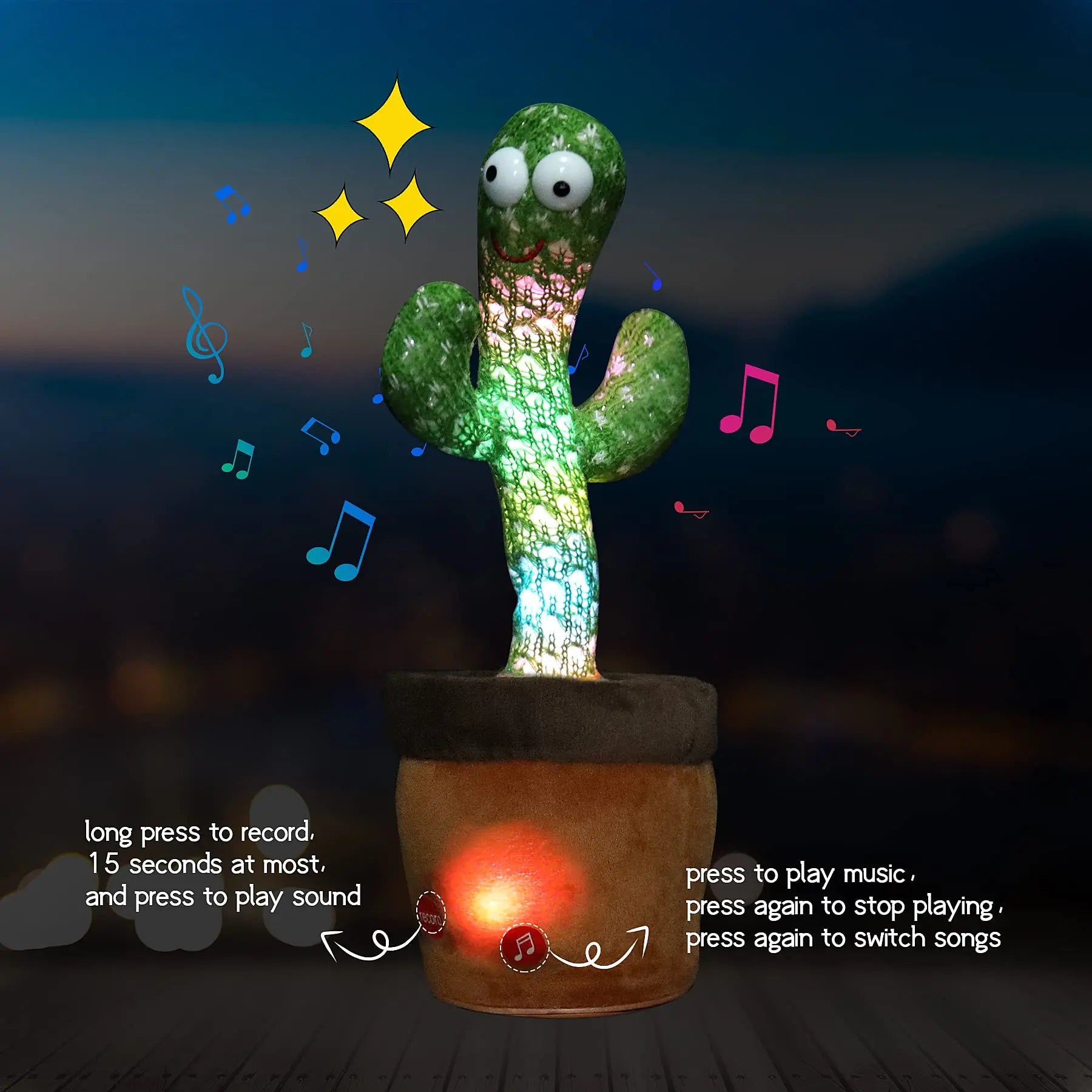 Dancing Cactus: Interactive Singing Plush Toy