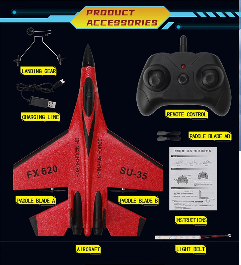 Sky Warriors: SU-35 RC Fighter Jet