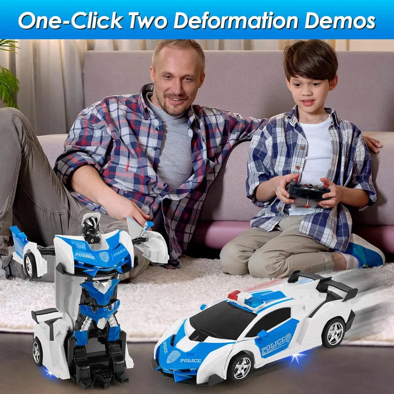 2-in-1 RC Robot Transformation Car