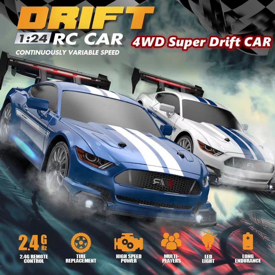 Thunder Drift: 1:24 RC Mustang Racer