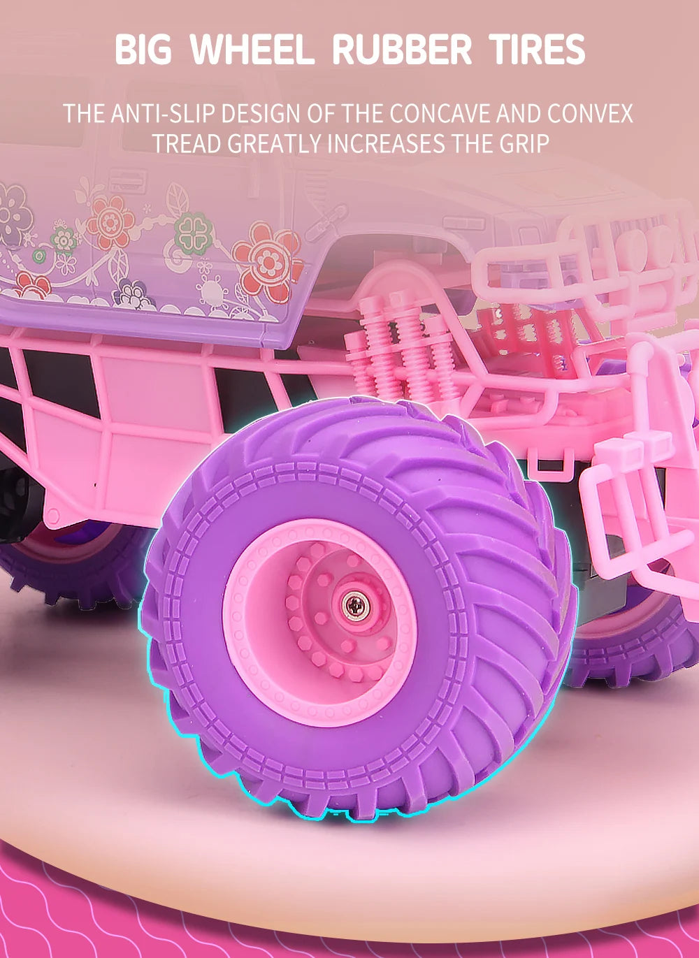 Pink Power Truck: RC Stunt Adventure