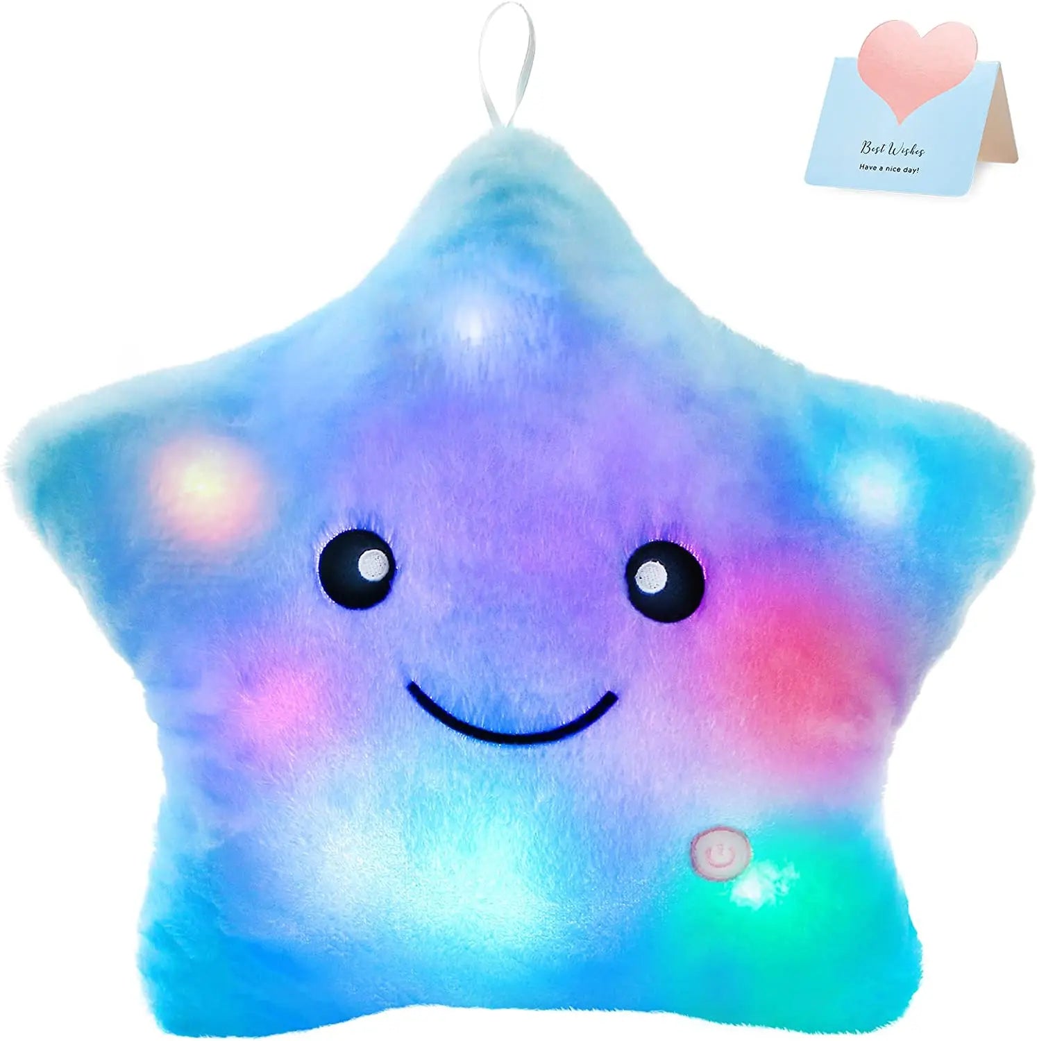 Starlight Dreams: Glowing Plush Pillow
