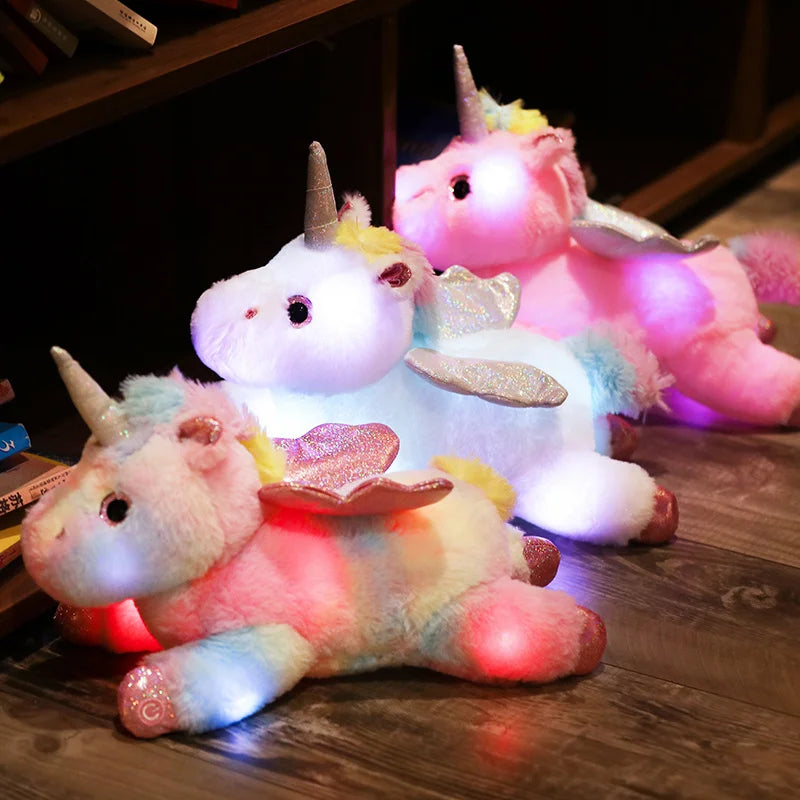 Magical Glow Unicorn Plush Pillow