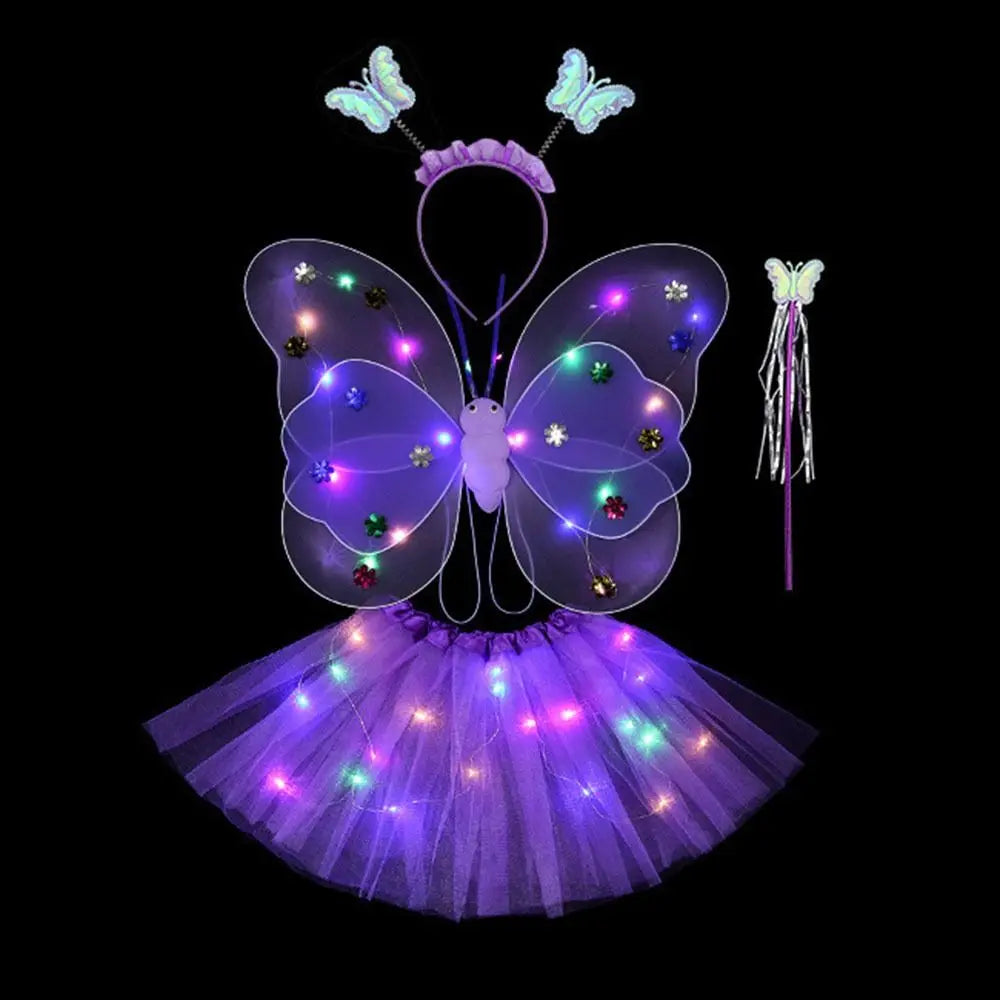 Luminous Angel Wings & Butterfly Skirt