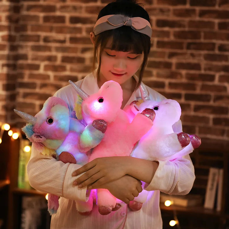 Magical Glow Unicorn Plush Pillow
