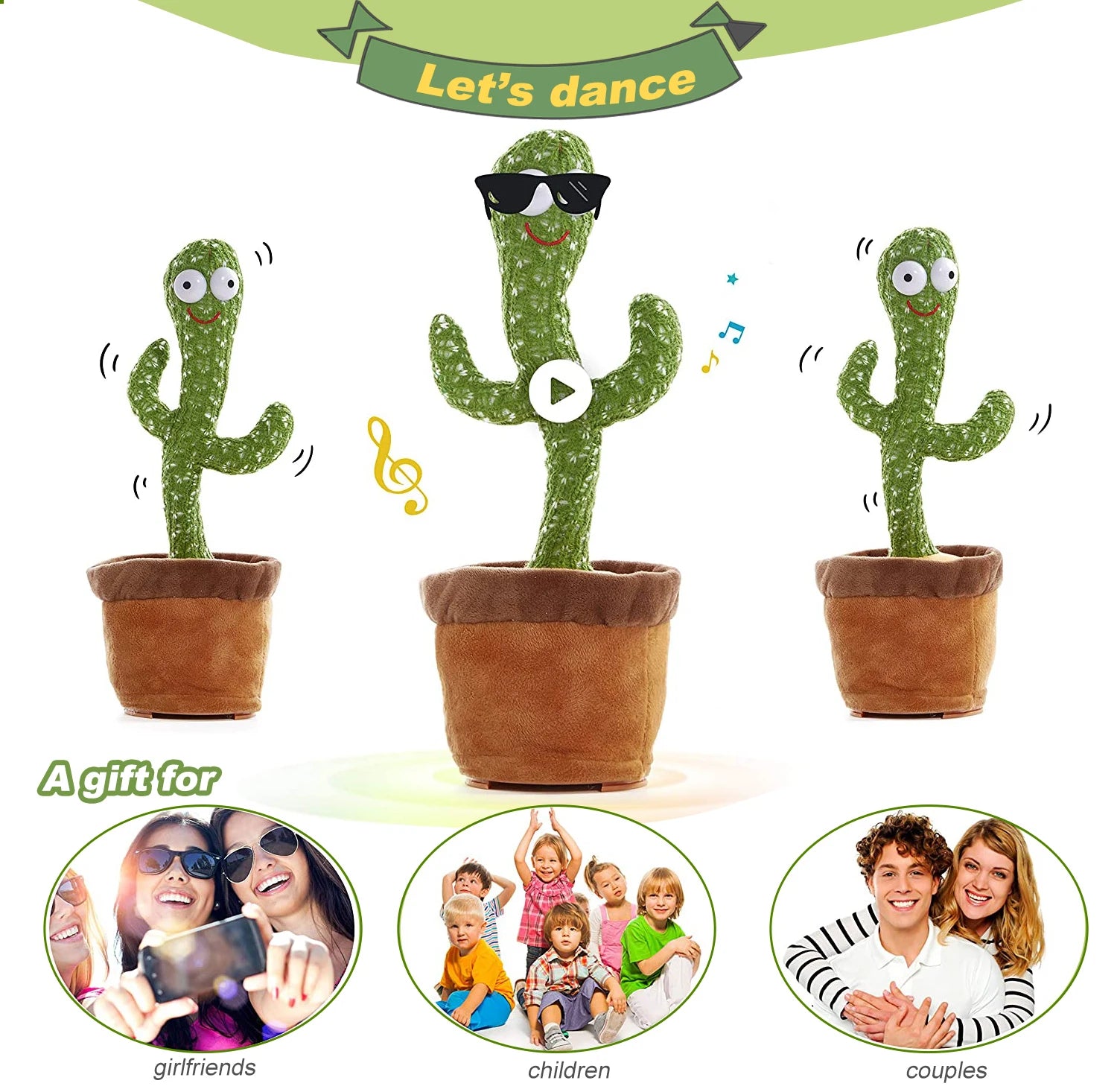 Dancing Cactus: Interactive Singing Plush Toy