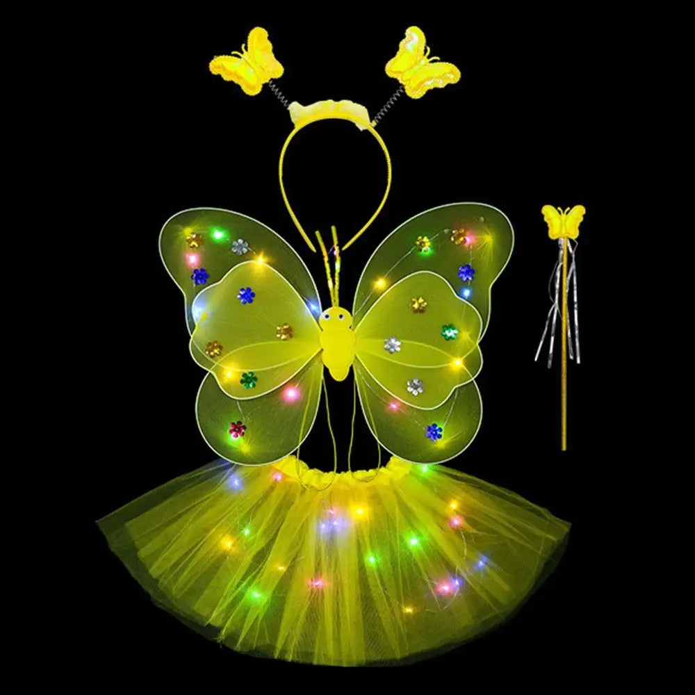 Luminous Angel Wings & Butterfly Skirt