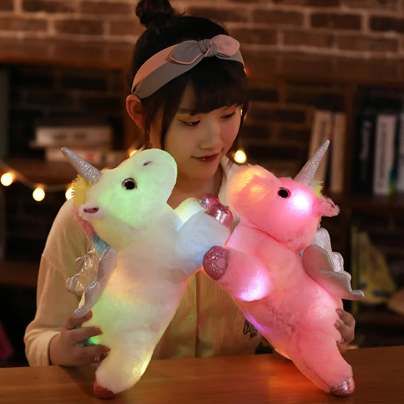 Magical Glow Unicorn Plush Pillow