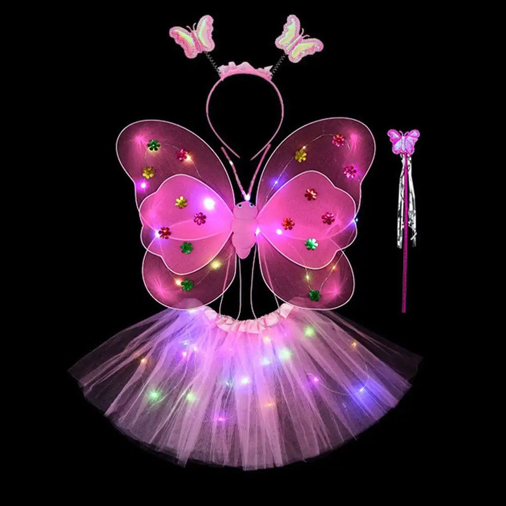 Luminous Angel Wings & Butterfly Skirt